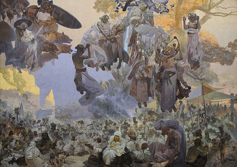 Alfons Mucha The Celebration of Svantovit: When Gods Are at War, Salvation is in the Art China oil painting art